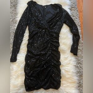 Black Sequin Mini dress